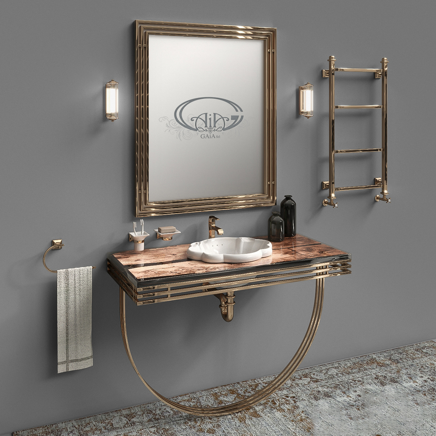 Set of furniture and sanitary ware for the bathroom Gaia Mobili # 4